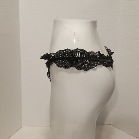NWT VICTORIA SECRET VINTAGE PANTIES XLARGE BLACK LACE - Picture 6 of 10